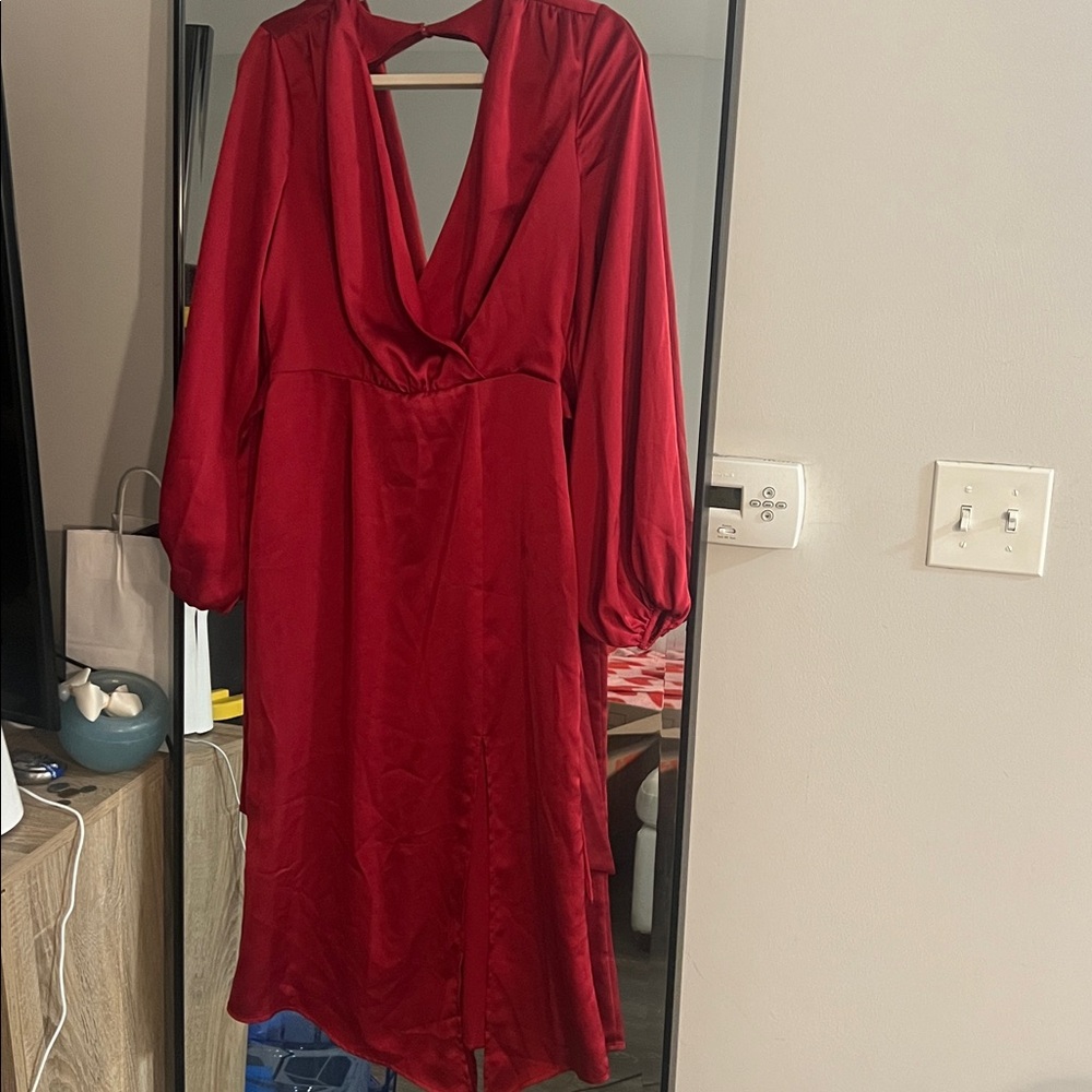 Finders Keepers Vibrant Red Dress